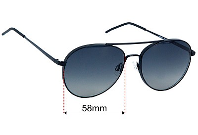 Emporio Armani EA2040  Replacement Lenses 58mm wide 