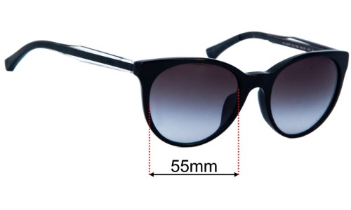 Emporio Armani EA4003F Replacement Sunglass Lenses 55mm 