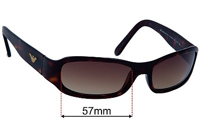 Emporio Armani EA9141/S  Replacement Lenses 57mm wide 