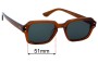 Sunglass Fix Ersatzgläser für Epokhe Wilson  - 51mm Wide 