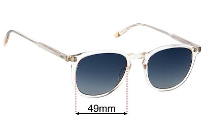 Garrett Leight Kinney Ersatzlinsen 49mm wide 