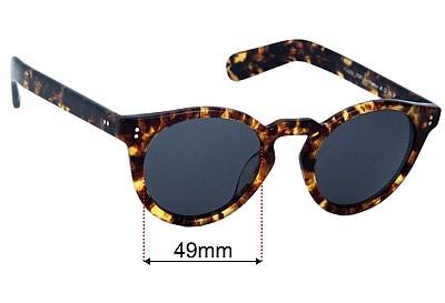 Oliver Peoples OV5450SU Martineaux Replacement Lenses 49mm wide 