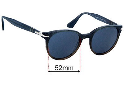 Persol 3151-S Ersatzlinsen 52mm wide 