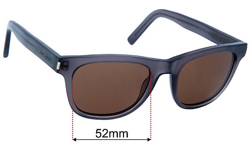 Saint Laurent Classic 2 Replacement Lenses 52mm 
