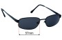 Sunglass Fix Replacement Lenses for Sferoflex 5006S - 57mm Wide 
