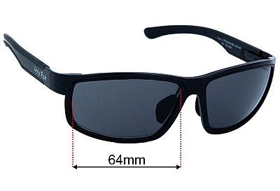 Ugly Fish Crest PT24006 Lentes de Repuesto 64mm wide 