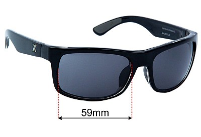 Zeal Mauritius  Replacement Lenses 59mm wide 