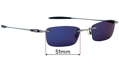 Sunglass Fix Replacement Lenses for Oakley Why 4 Alternative Lens Shape - 51mm 