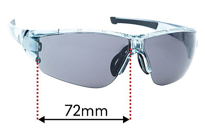 Adidas AD08 Evil Eye Halfrim L Replacement Lenses 72mm wide 