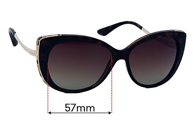 Bvlgari 8178 Lentes de Repuesto 57mm wide 