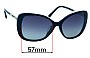 Sunglass Fix Replacement Lenses for Burberry B 4238-F - 57mm Wide 