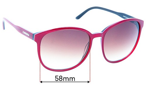 Carrera Andy Lentilles de Remplacement 58mm wide 