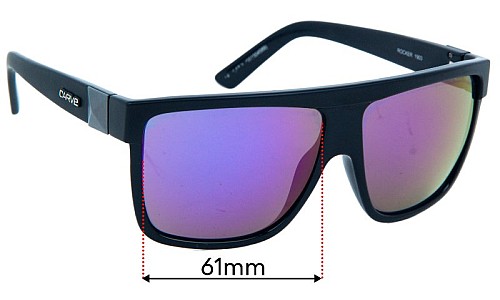 Carve Rocker Replacement Lenses 61mm wide 