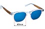 Sunglass Fix Lentilles de Remplacement pour Dewerstone Island - 49mm Wide 