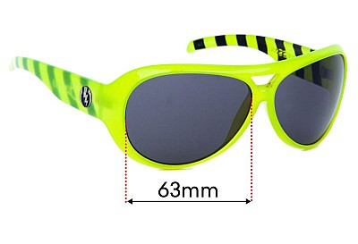 Electric Gauge Replacement Lenses 63mm wide 