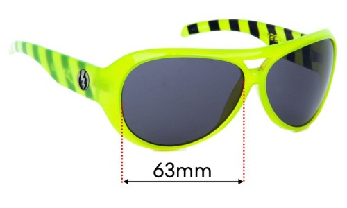 Electric Gauge Lentilles de Remplacement 63mm wide 