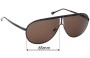 Sunglass Fix Replacement Lenses for Ermenegildo Zegna SZ 3250V - 65mm Wide 