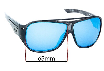 Fox Racing The Aliator Replacement Lenses 65mm wide 