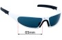 Sunglass Fix Replacement Lenses for Gatorz Unknown Model - 65mm Wide 