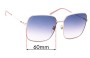 Sunglass Fix Replacement Lenses for Gucci GG0443S - 60mm Wide 