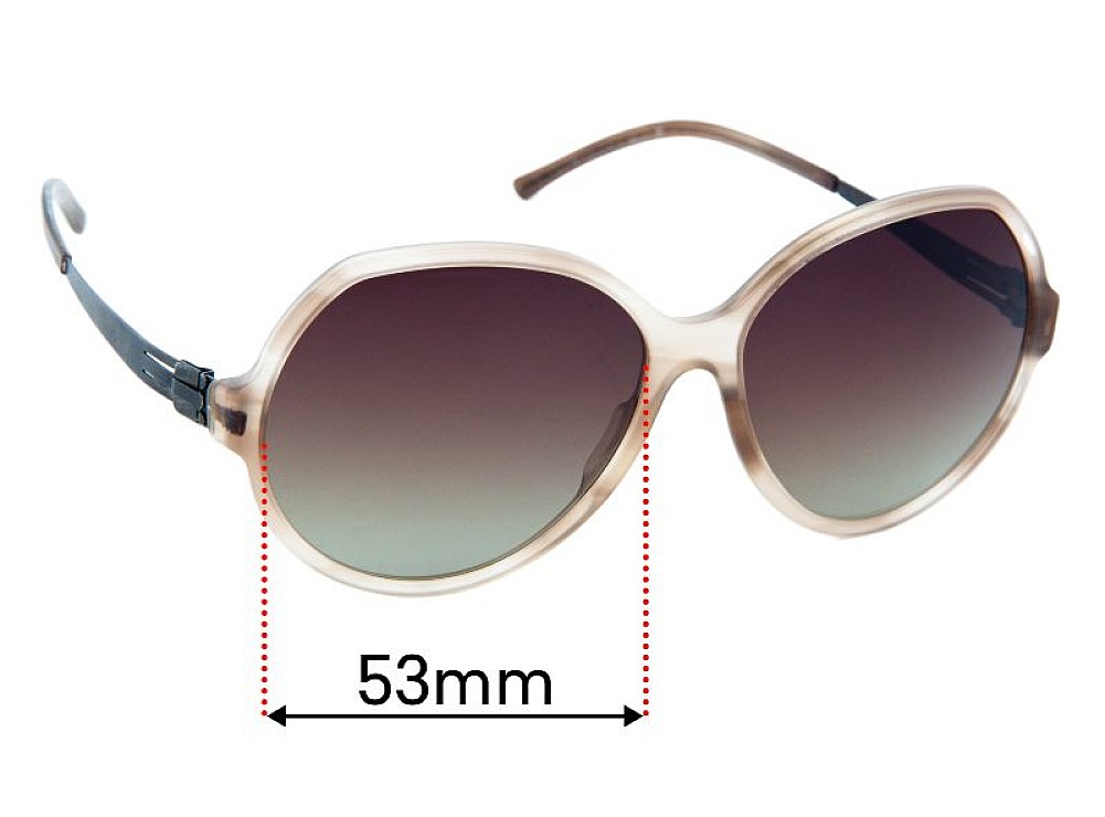 Sunglass Fix Lentes de Repuesto para IC! Berlin Camille - 53mm Wide Sunglass Fix Lentes de Repuesto para IC! Berlin Camille - 53mm Wide