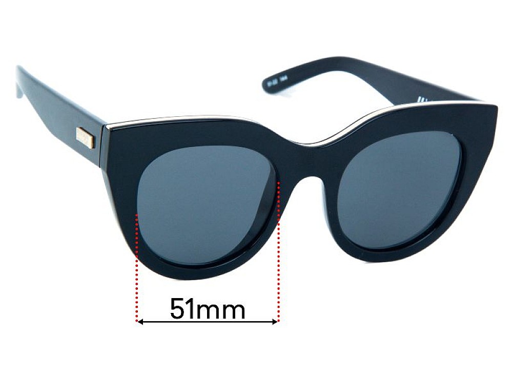 Sunglass Fix Replacement Lenses for Le Specs Air Heart - 51mm Wide Sunglass Fix Replacement Lenses for Le Specs Air Heart - 51mm Wide