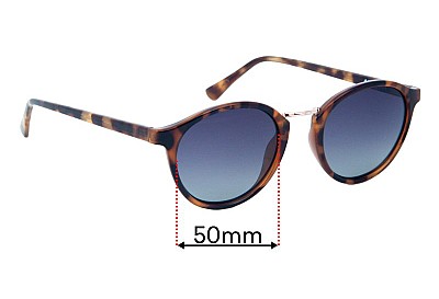 Le Specs Paradox Replacement Lenses 50mm wide 