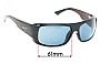 Sunglass Fix Lentes de Repuesto para Maui Jim MJ283 Five Caves  - 61mm Wide 