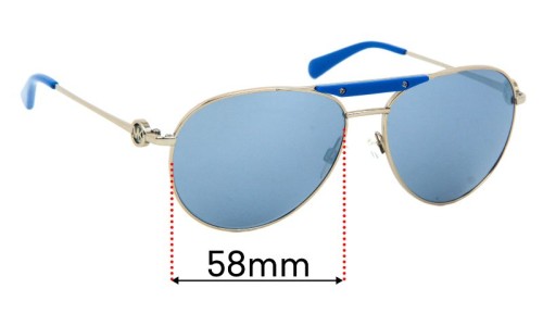 Michael Kors MK5001 Zanzibar Replacement Lenses 58mm wide 
