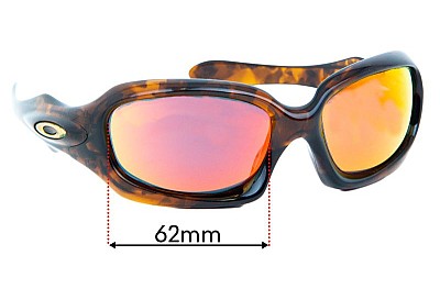 Oakley Monster Doggle Ersatzlinsen 62mm wide 