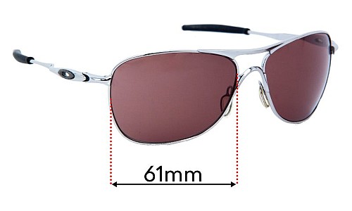 Oakley Crosshair 3 OO6014 Replacement Lenses 61mm wide 
