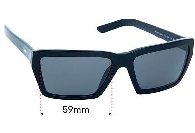 Prada SPR04V Lentilles de Remplacement 59mm wide 