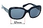 Sunglass Fix Replacement Lenses for Prada SPR17P - 57mm Wide 