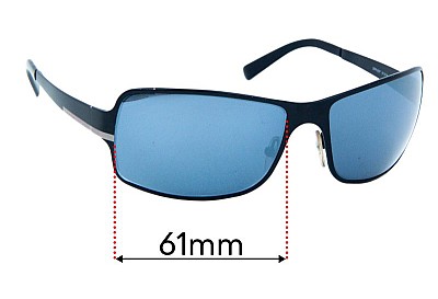 Prada SPR60F Lentilles de Remplacement 61mm wide 