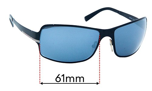 Prada SPR60F Replacement Lenses 61mm wide 