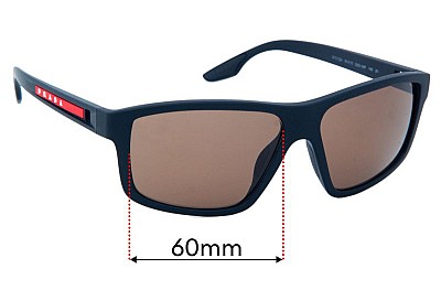 Prada SPS02X Lentilles de Remplacement 60mm wide 