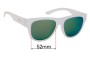 Sunglass Fix Replacement Lenses for Smith Rounder - 52mm Wide 