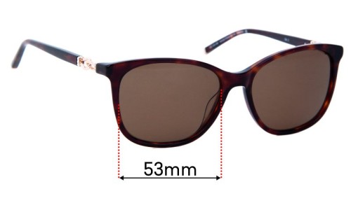 Sunglass Fix Replacement Lenses for Specsavers Fiona Sun Rx - 53mm Wide Specsavers Fiona Sun Rx Replacement Lenses 53mm wide