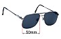 Sunglass Fix Lentes de Repuesto para Stetson Zyloware - 56mm Wide 