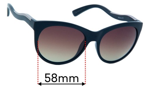 Serengeti Valentina Replacement Lenses 58mm wide 