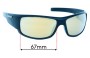 Sunglass Fix Replacement Lenses for Ugly Fish Krypton - 67mm Wide 