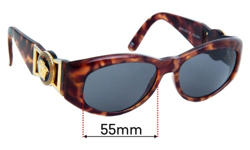 Versace MOD 424 Replacement Lenses 55mm wide 