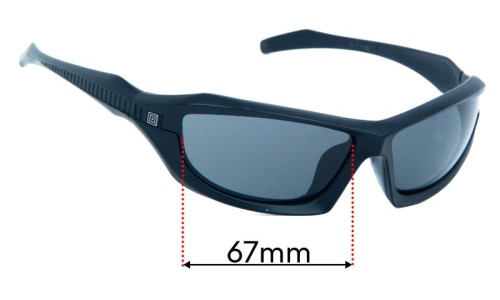 Wiley X Burner Lentes de Repuesto 67mm wide 