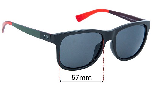 Armani Exchange AX 4054SF Replacement Lenses 57mm wide 