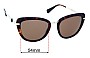 Sunglass Fix Lentes de Repuesto para Bvlgari 8193-B - 54mm Wide 