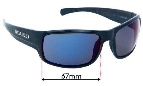 Mako Escape XL 9603 Replacement Lenses 67mm wide 