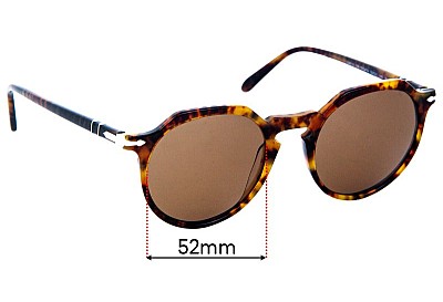 Persol 3281-S Replacement Lenses 52mm wide 
