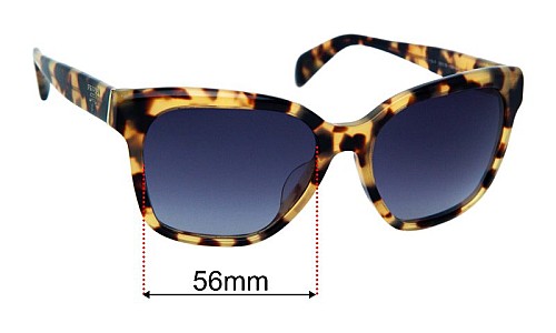 Prada SPR 11SF Replacement Lenses 56mm wide 