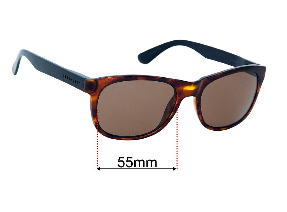 Sunglass Fix Lentilles de Remplacement pour Serengeti Anteo - 55mm Wide Sunglass Fix Lentilles de Remplacement pour Serengeti Anteo - 55mm Wide