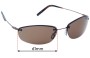 Sunglass Fix Lentes de Repuesto para Tommy Bahama TB90SP - 61mm Wide 